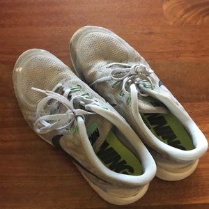 Grey and Teal Nike Sneakers